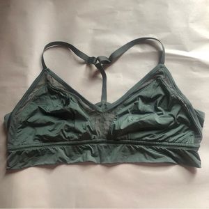 ❤️Aerie Green Lace Sports Bra Bralette Size XXL